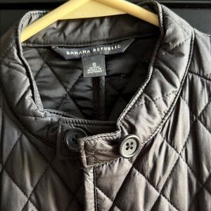 Banana Republic Charcoal Quilted Jacket